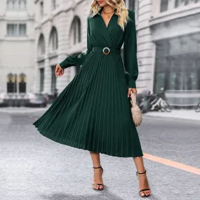 2023 New Solid Color Women's Dress