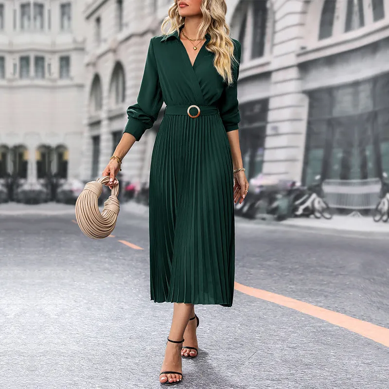 2023 New Solid Color Women's Dress