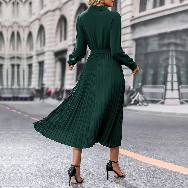 2023 New Solid Color Women's Dress