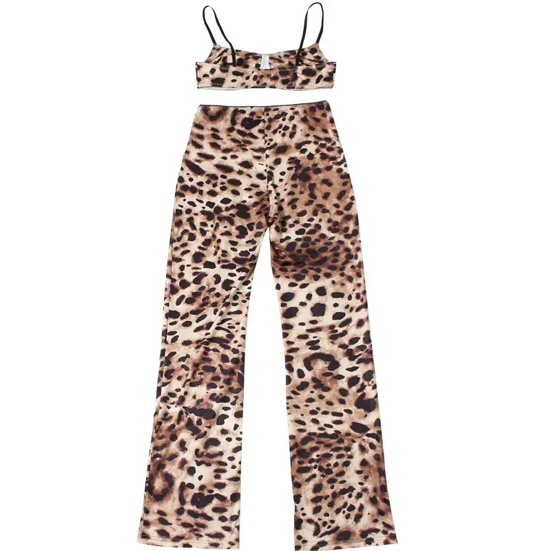 A Movement Leopard Trouser Set