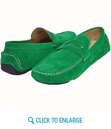AC Casuals Men's Green Fashion Slip On Loafers Shoes