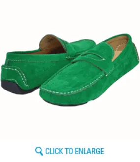 AC Casuals Men's Green Fashion Slip On Loafers Shoes