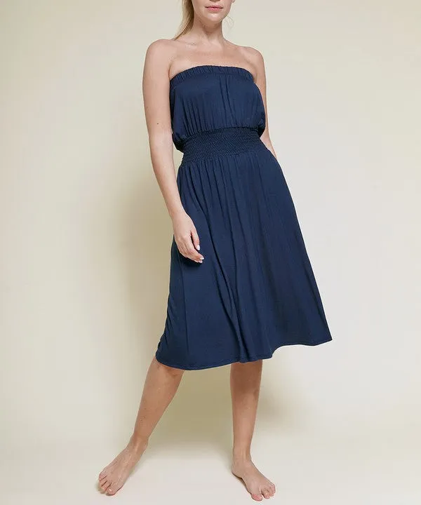 Bamboo Tube Dress Knee Length
