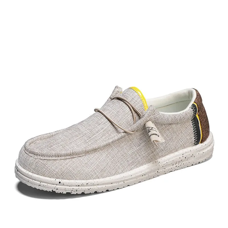 Beach Graphic Lace Up Design Loafers