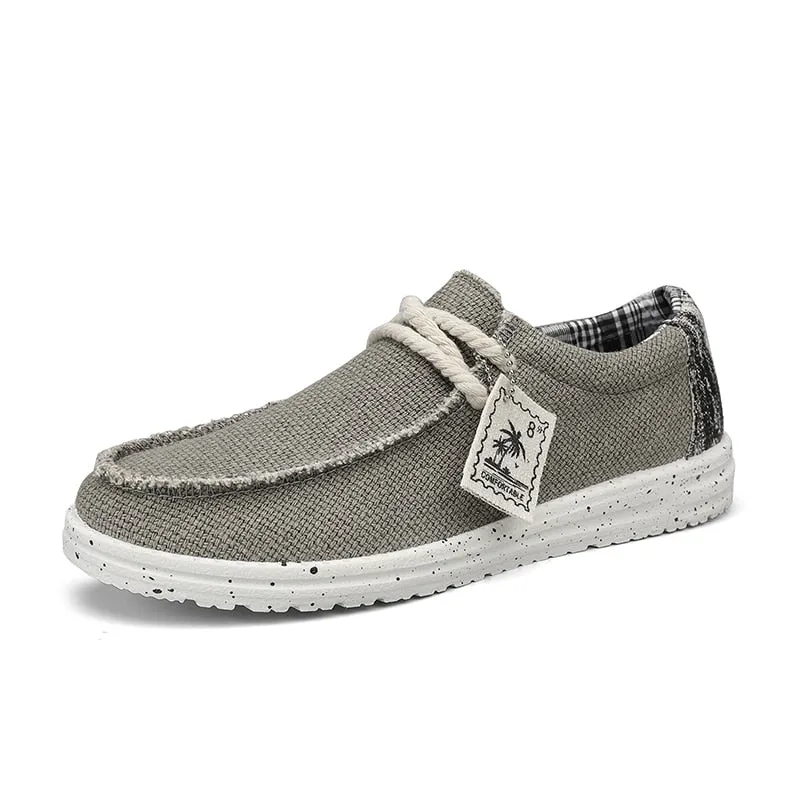Beach Graphic Lace Up Design Loafers