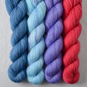 Betelgeuse, Lady Bug, Light Clematis, World in a Book - Yummy 2-Ply Quartet - Babette