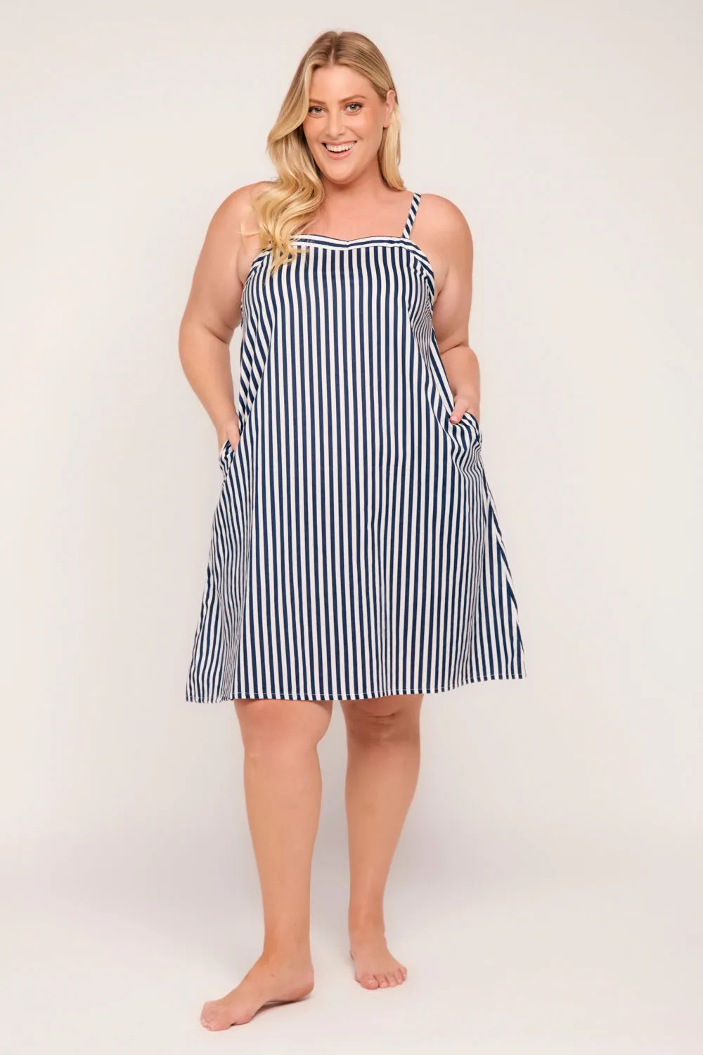 Billie Beach Sundress in Poolside