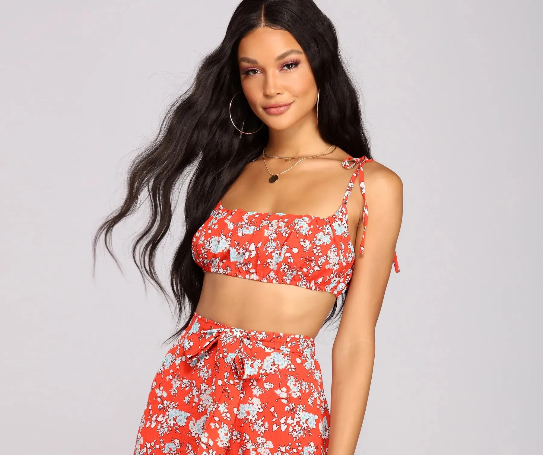 Blossom Fest Floral Crop Top