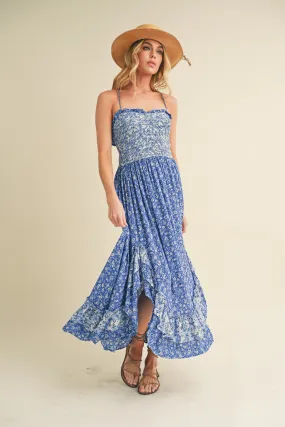 Boho Breeze Smocked Maxi Dress