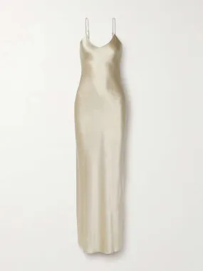Cami silk-satin gown