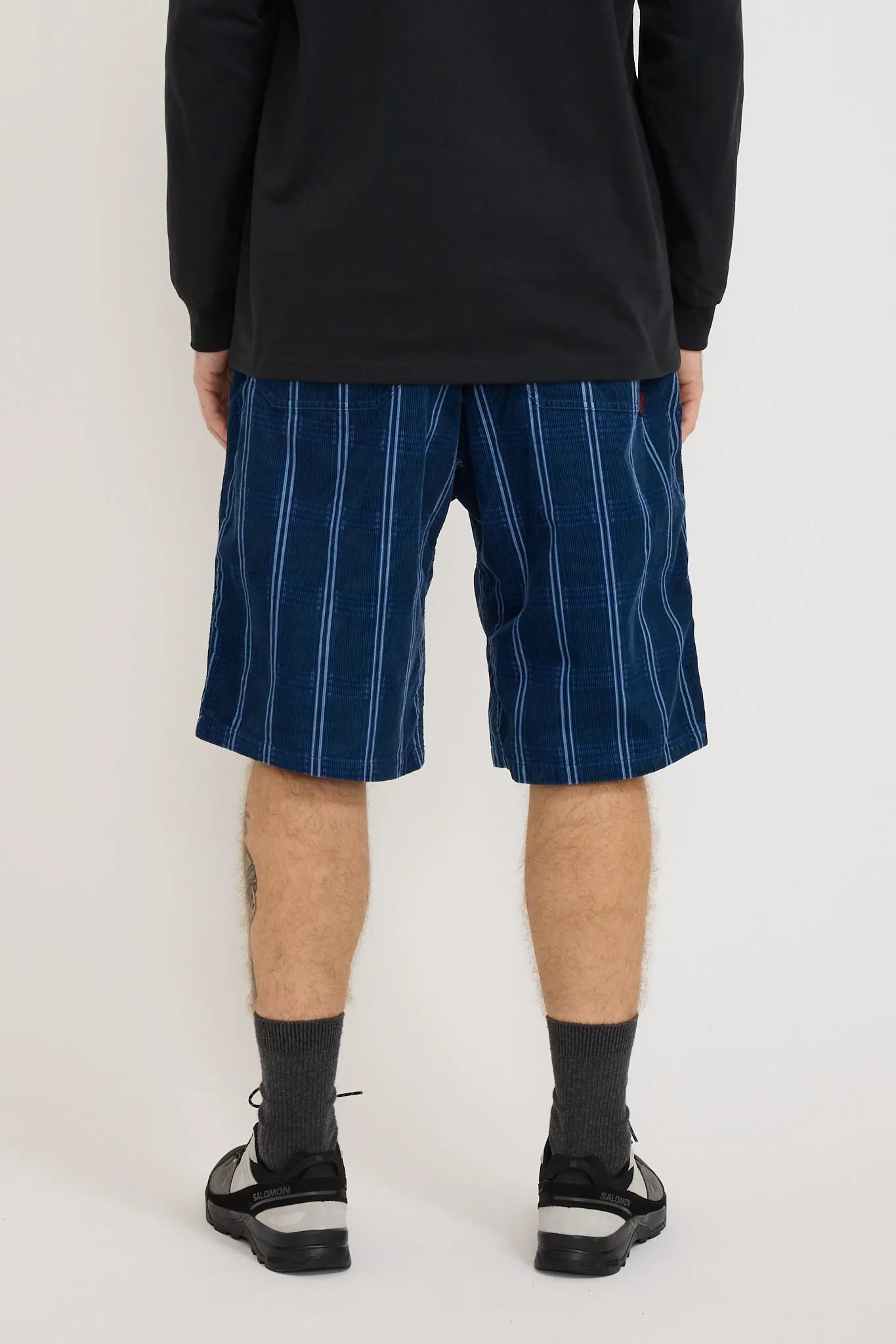 Corduroy Swell Short Navy Check