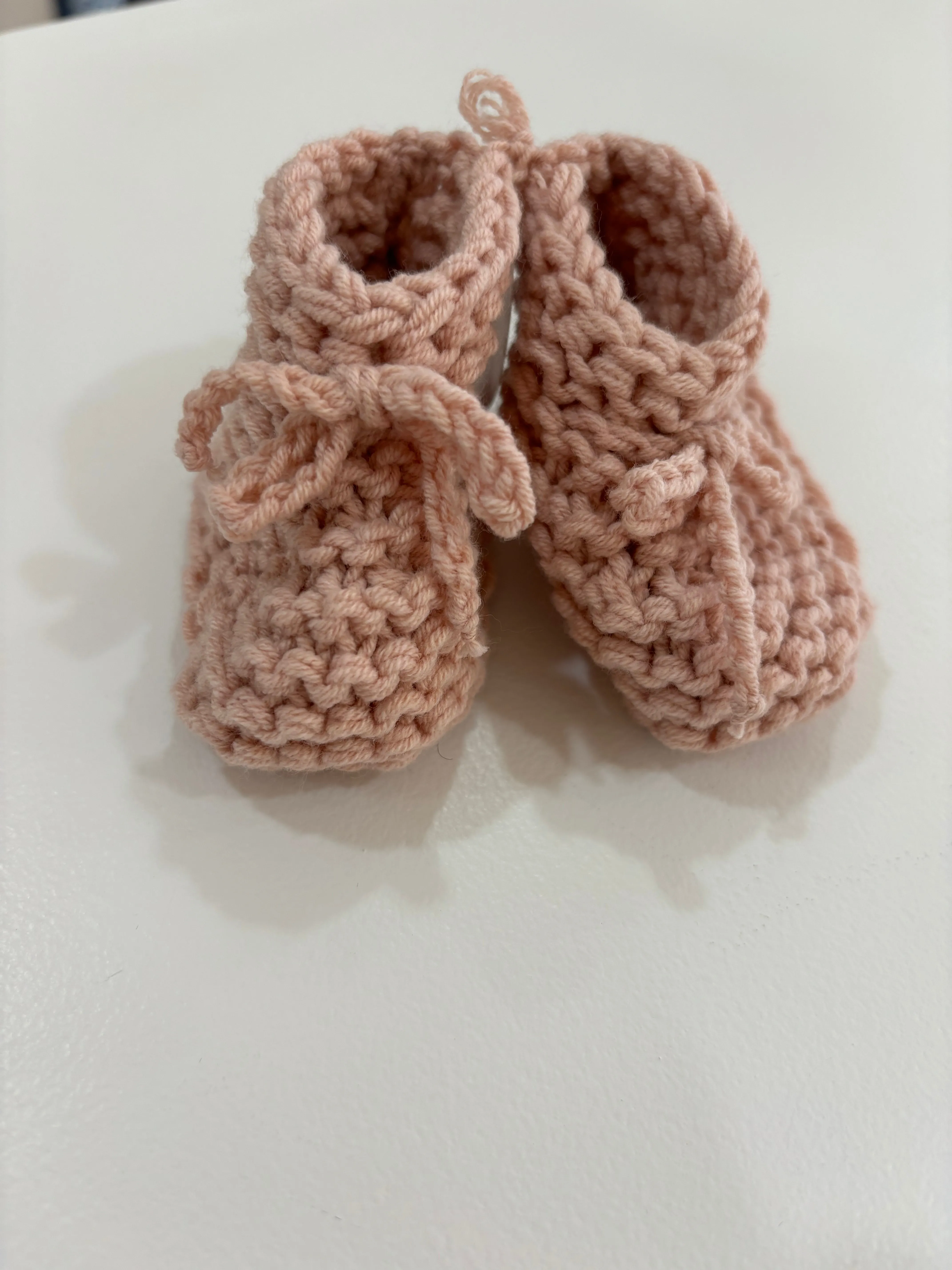 Crocheted Knit Baby Booties