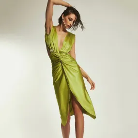 Deep V Sleeveless Backless Party Dress, lioness-love