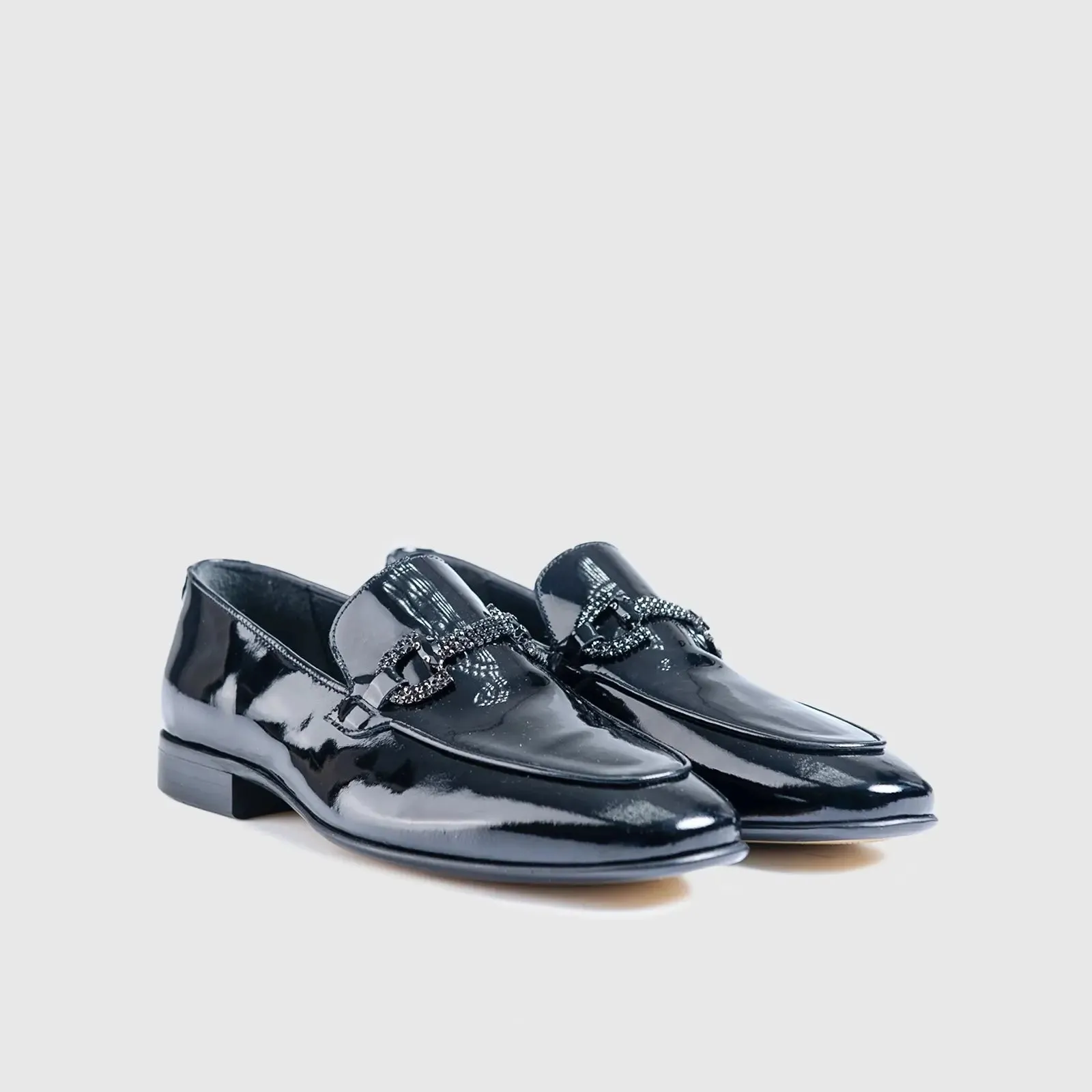 Dress Loafers 8525-1 Black Patent
