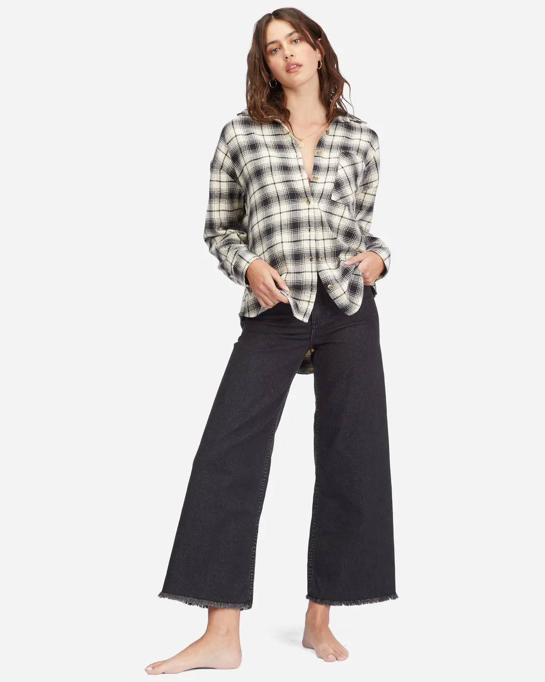 Easy Breezy L/S Button-Up Shirt