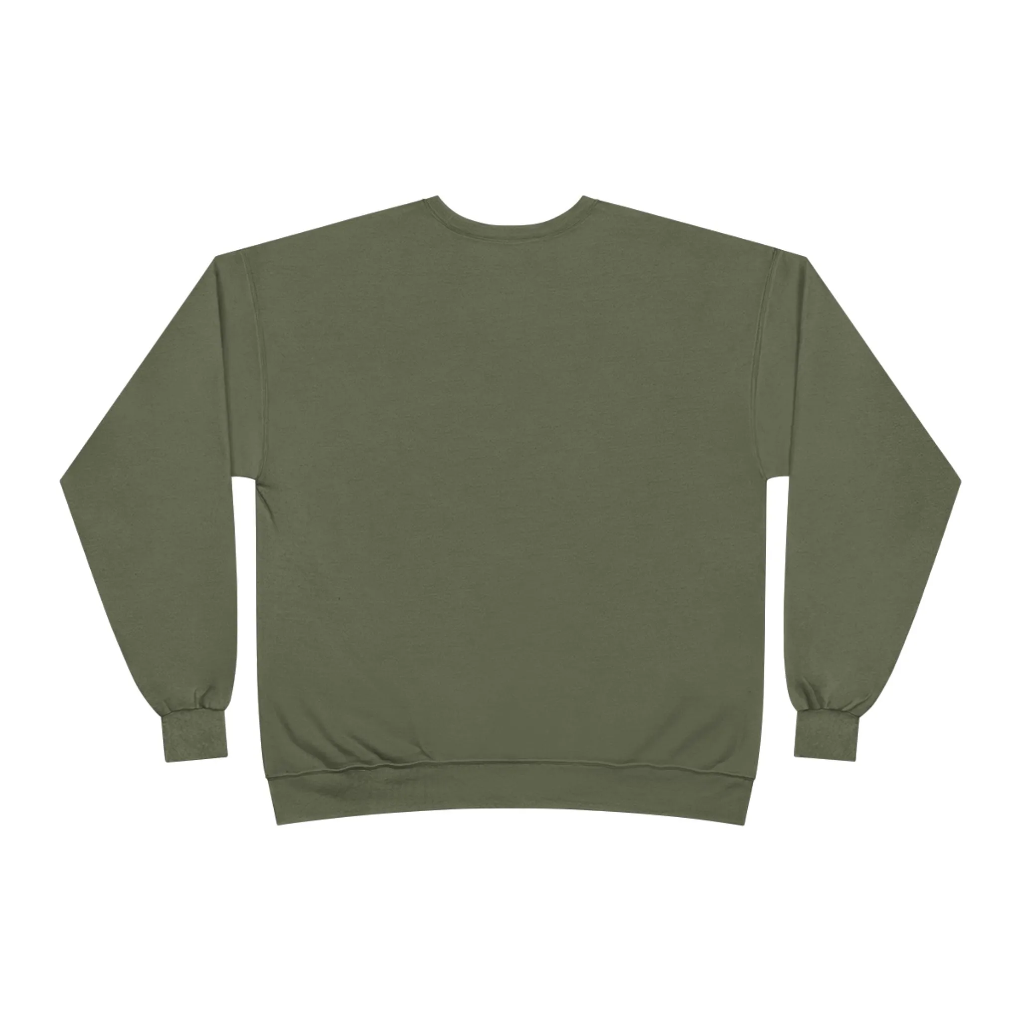 Eco-Friendly Olive and Crescent Arabic Calligraphy Crewneck Pullover Sweatshirt - Sufi