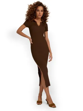 Emory Park Open-Back Ribbed Polo Midi Dress - Brands We Love