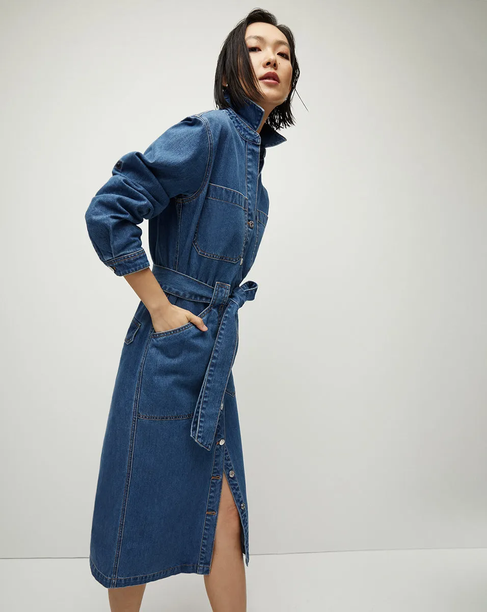 Evelyn Chambray Dress