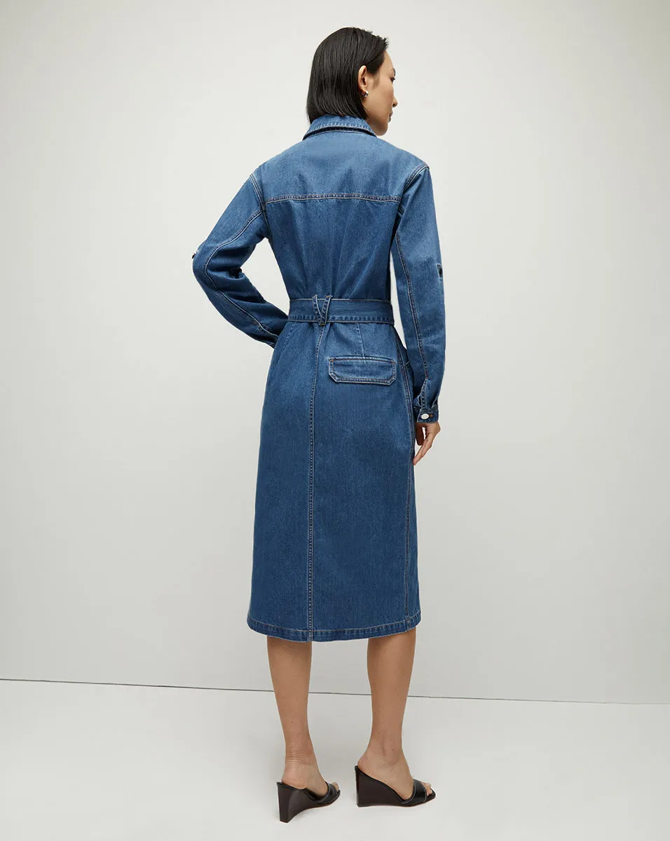 Evelyn Chambray Dress