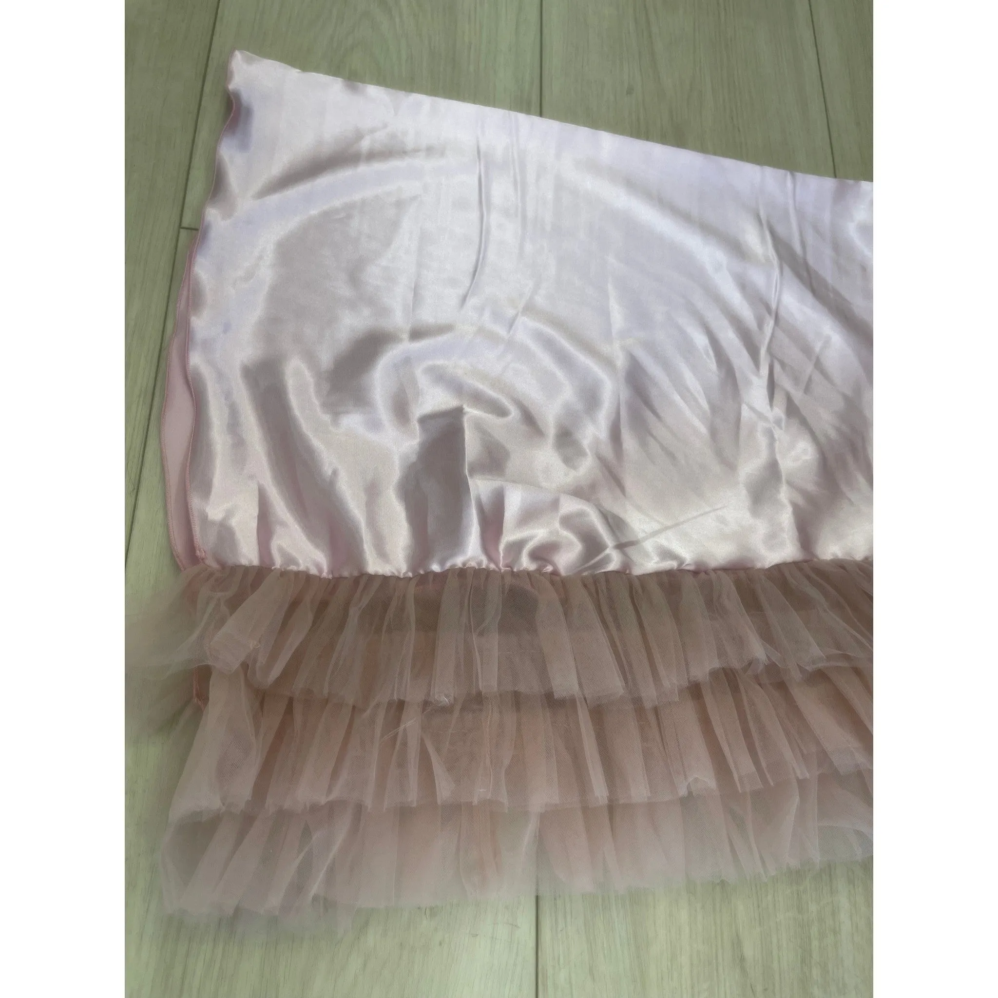 Evening Headscarf w/ Tulle, Rinati Lakel - Cool Tone Pink/Mauve