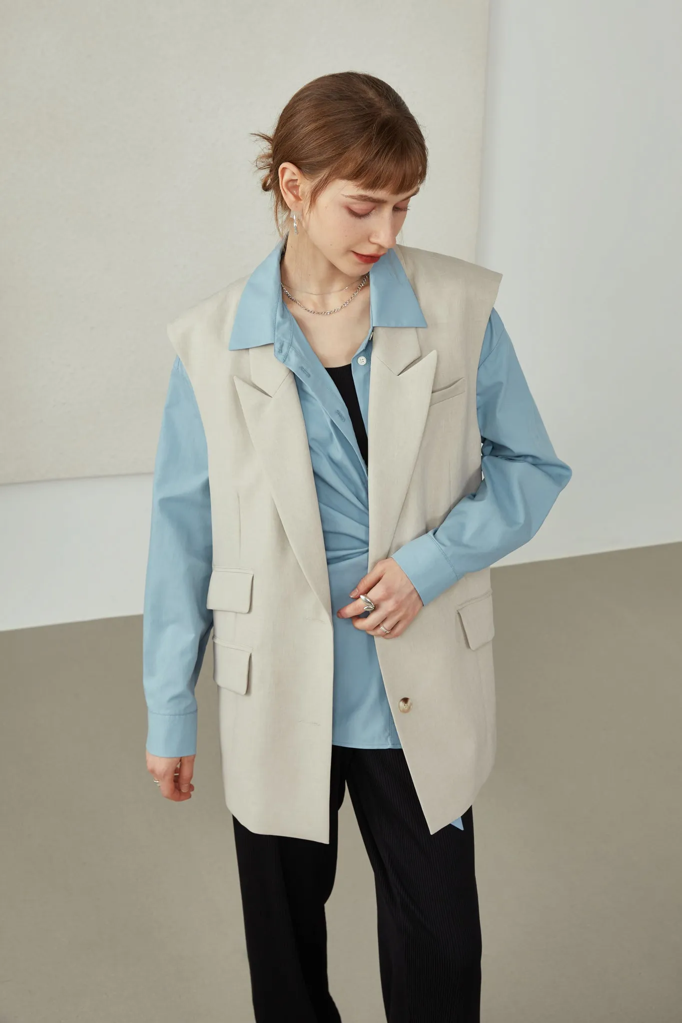 Fansilanen | Elodie Blue Tie Shirt