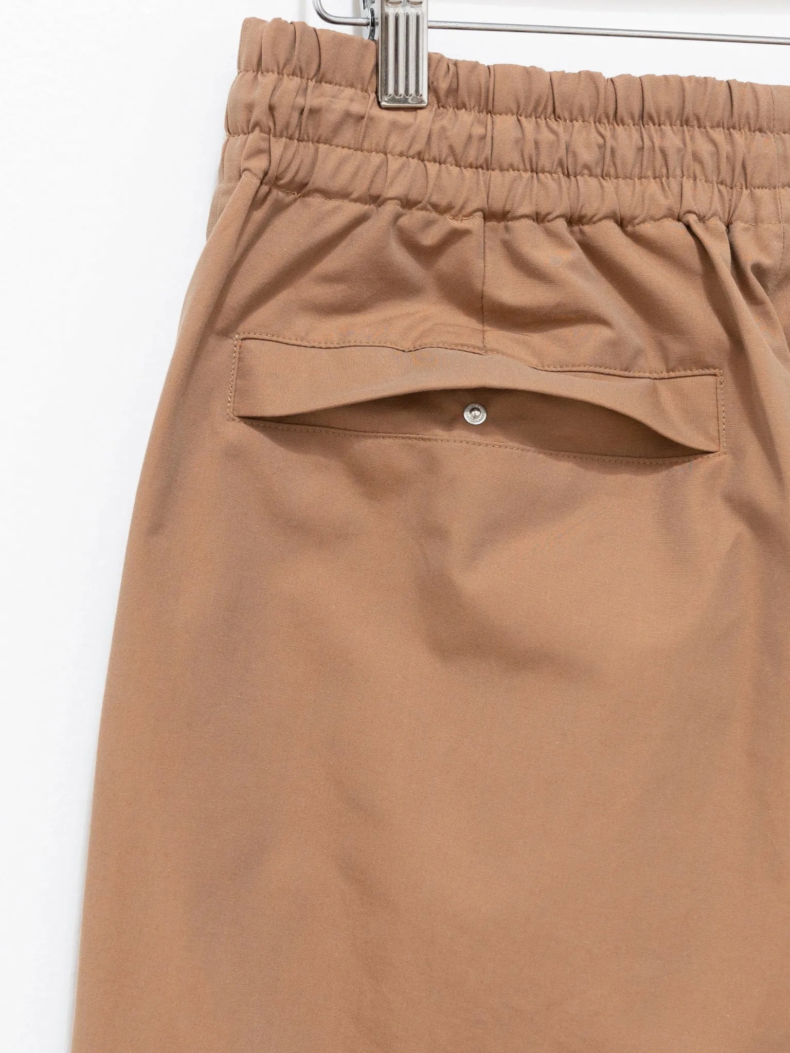 Finx Tussah Chambray Easy Pants - Brown Chambray