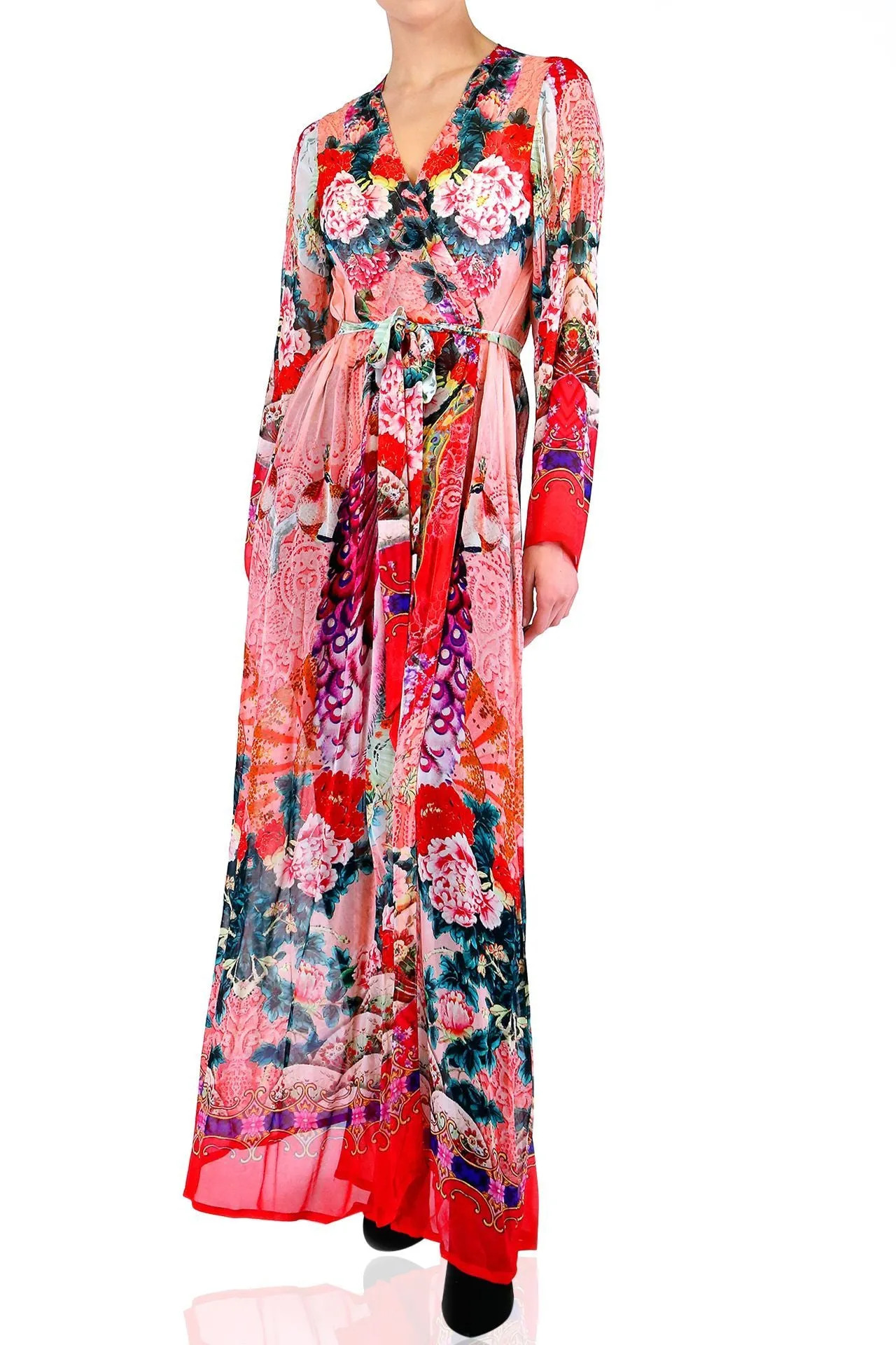 Floral Print Duster Jacket