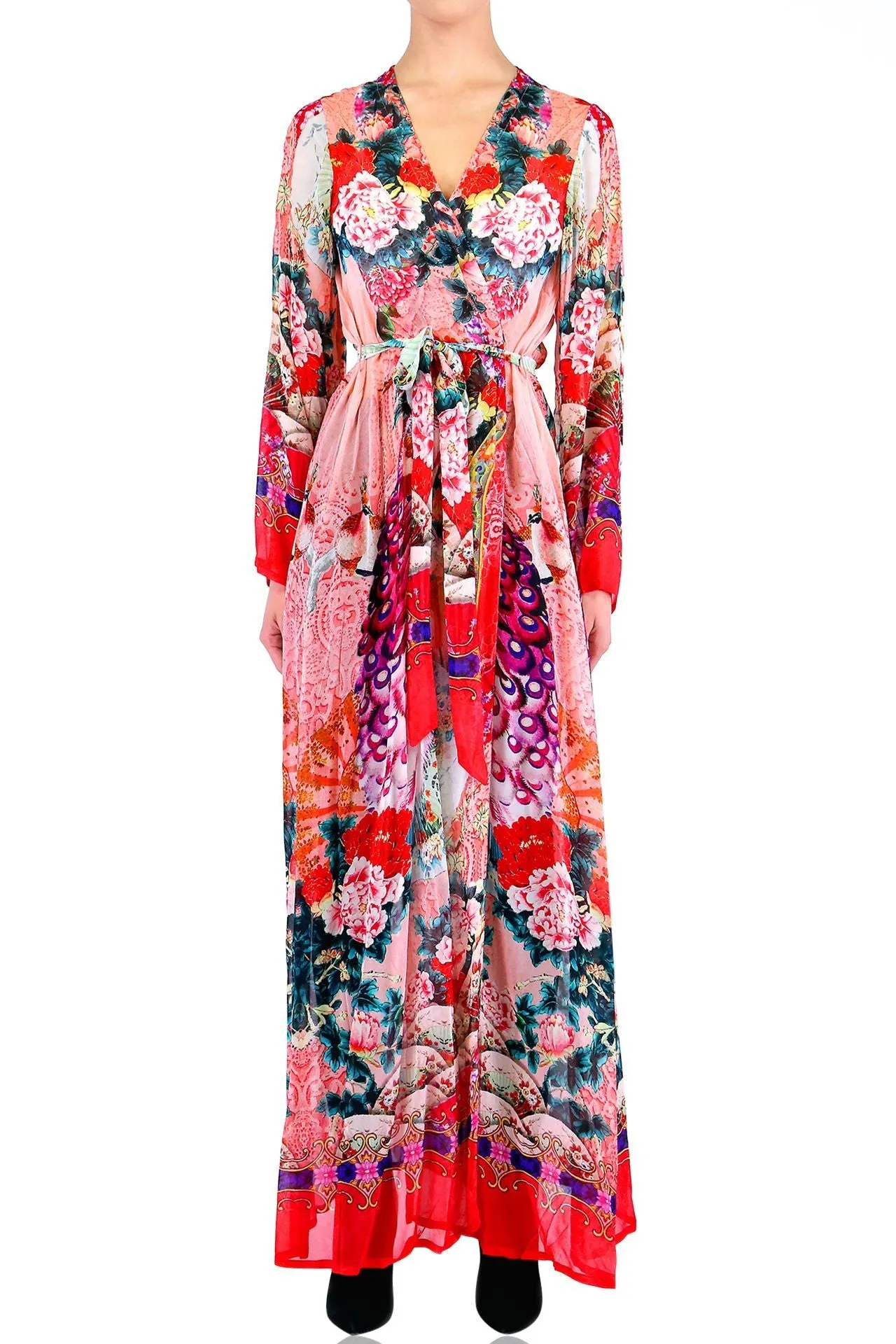 Floral Print Duster Jacket