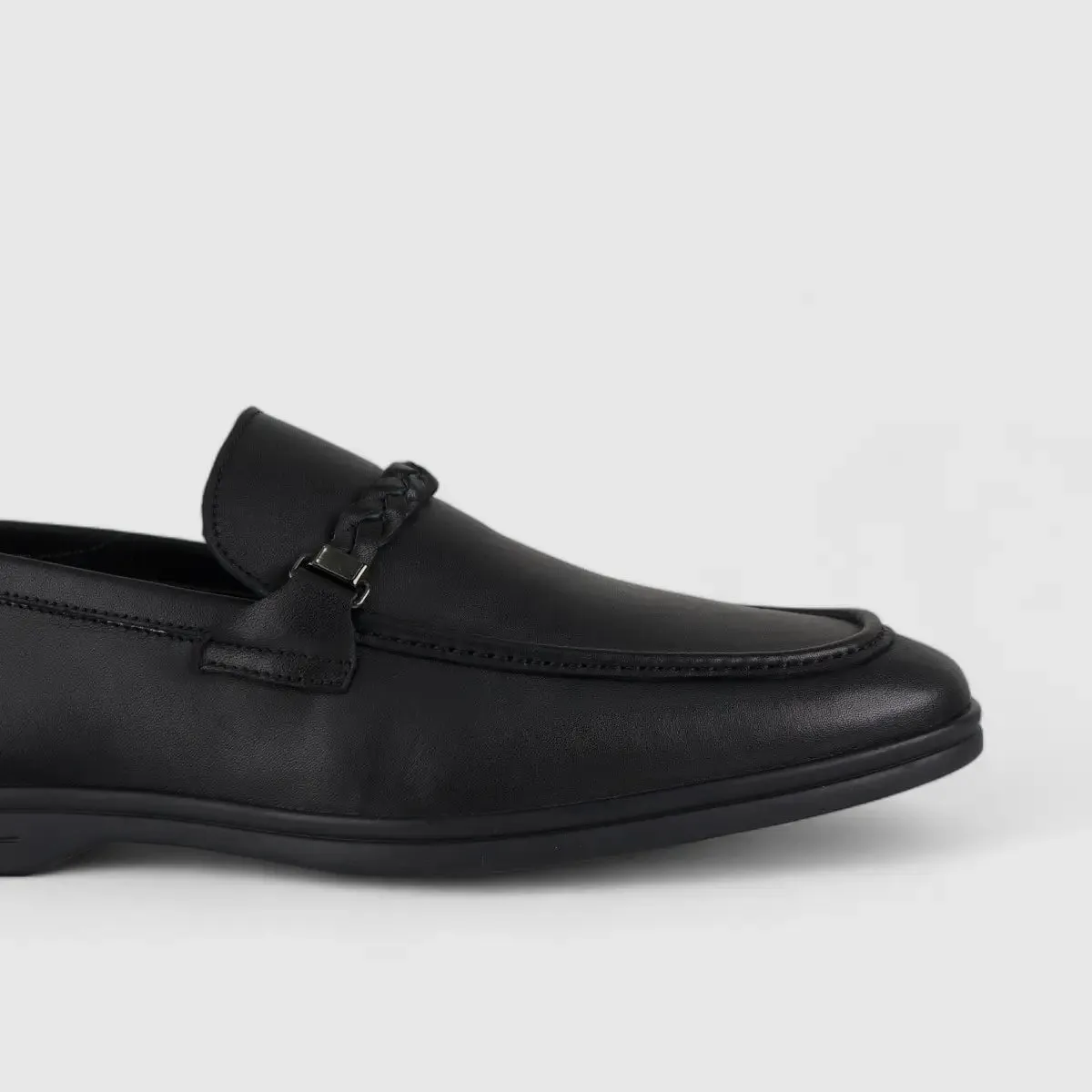 Formales Leather Loafers Black 2241A-1
