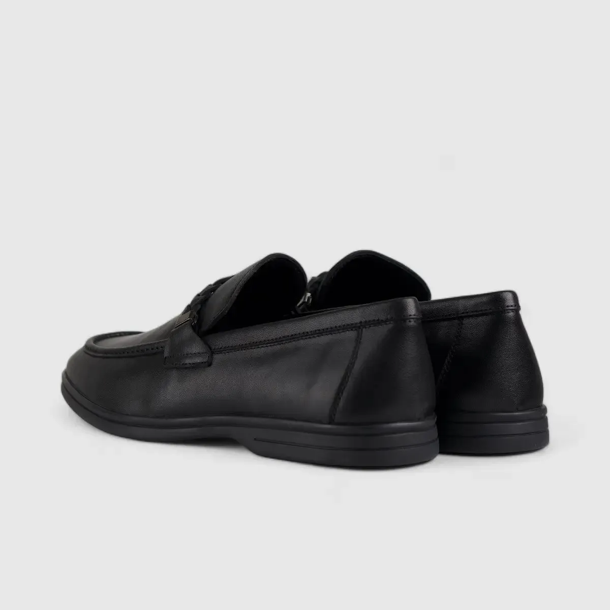 Formales Leather Loafers Black 2241A-1