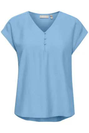 Fransa Top Cornflower Blue