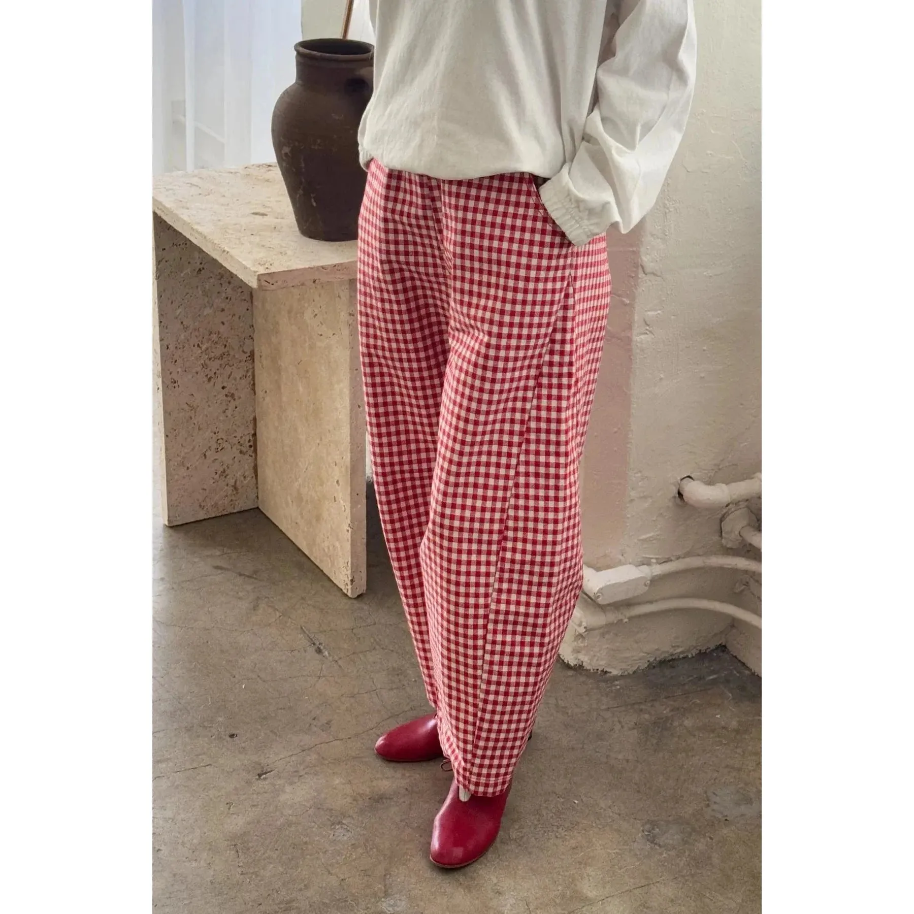 Gingham Arc Pants