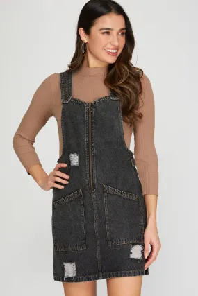 Gracie Rae Denim Zip Dress