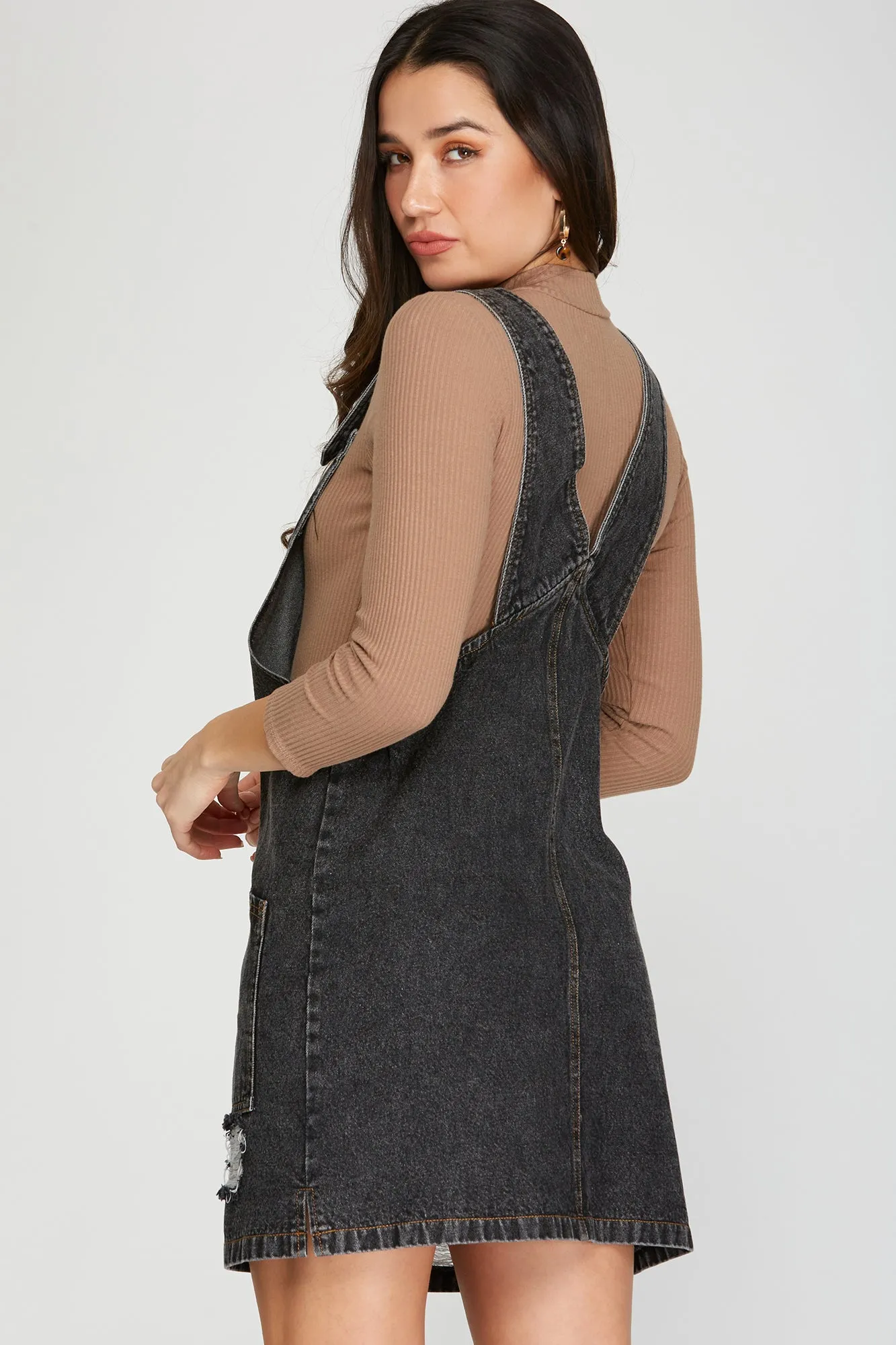 Gracie Rae Denim Zip Dress