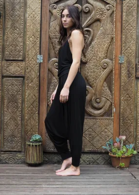 Halter Jumpsuit - Black