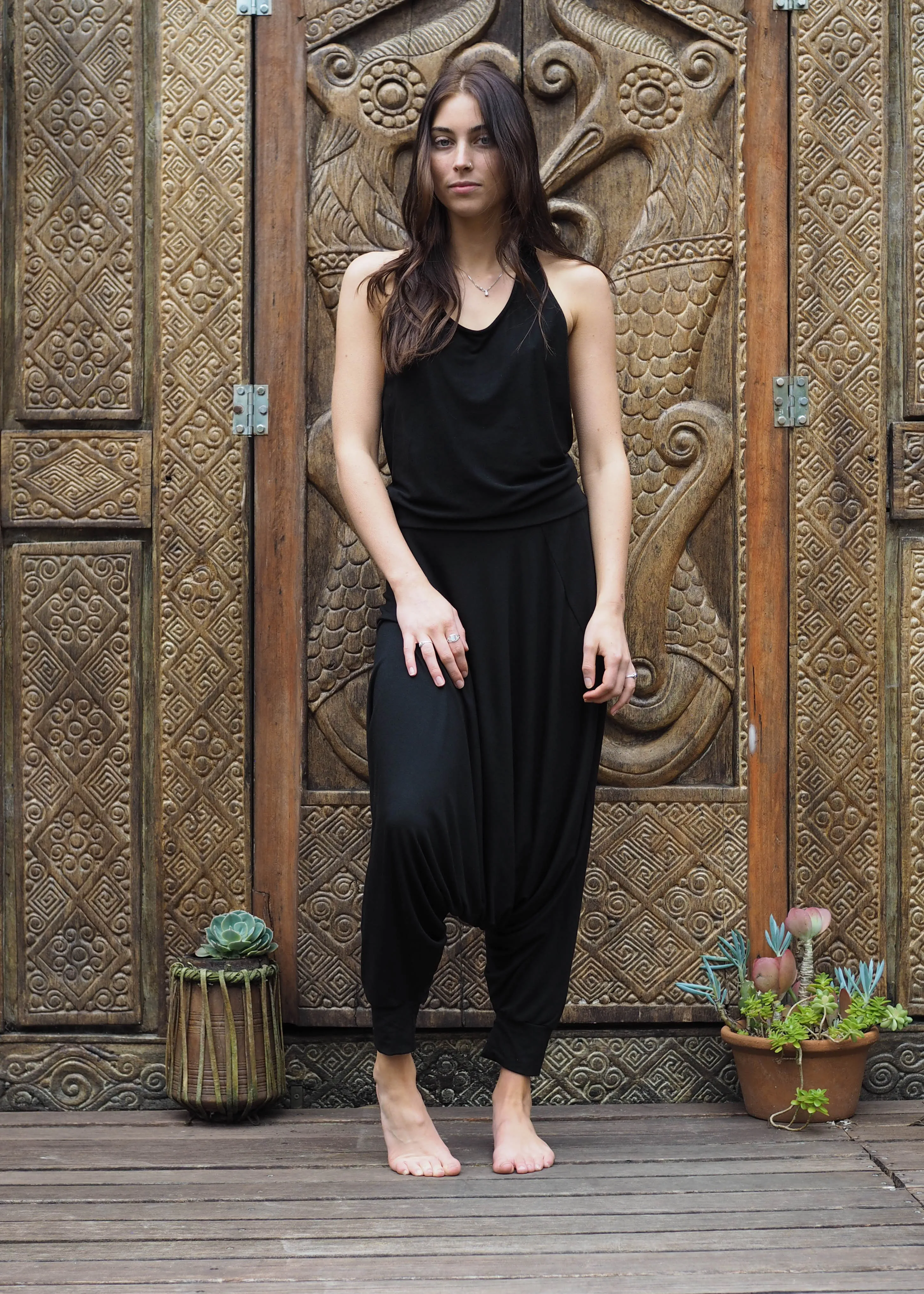 Halter Jumpsuit - Black