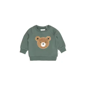 Huxbaby Light Spruce Furry Huxbear sweatshirt - Fleece