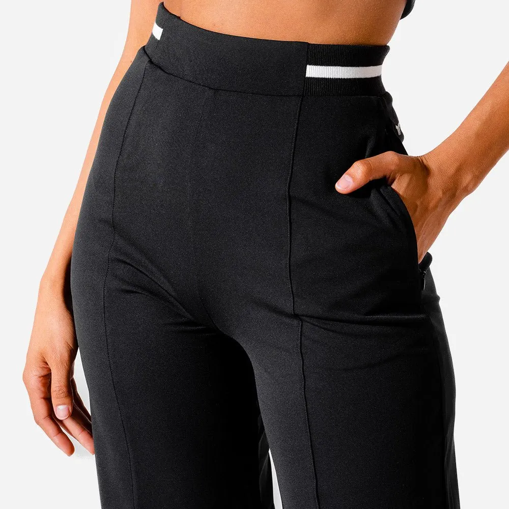 Hybrid Wide Leg Pants - Black