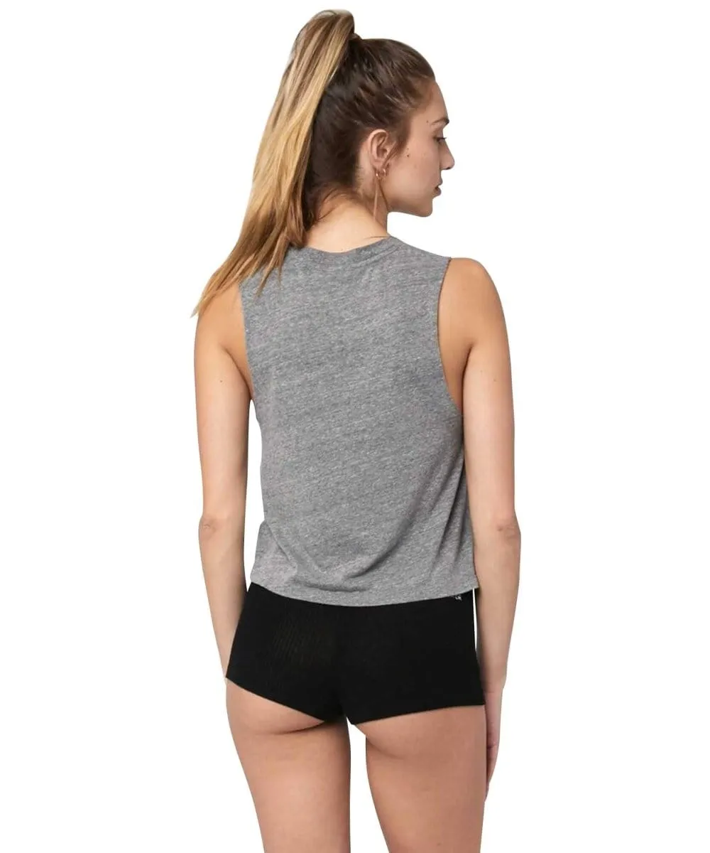 Ignite Crop Tank, Grey