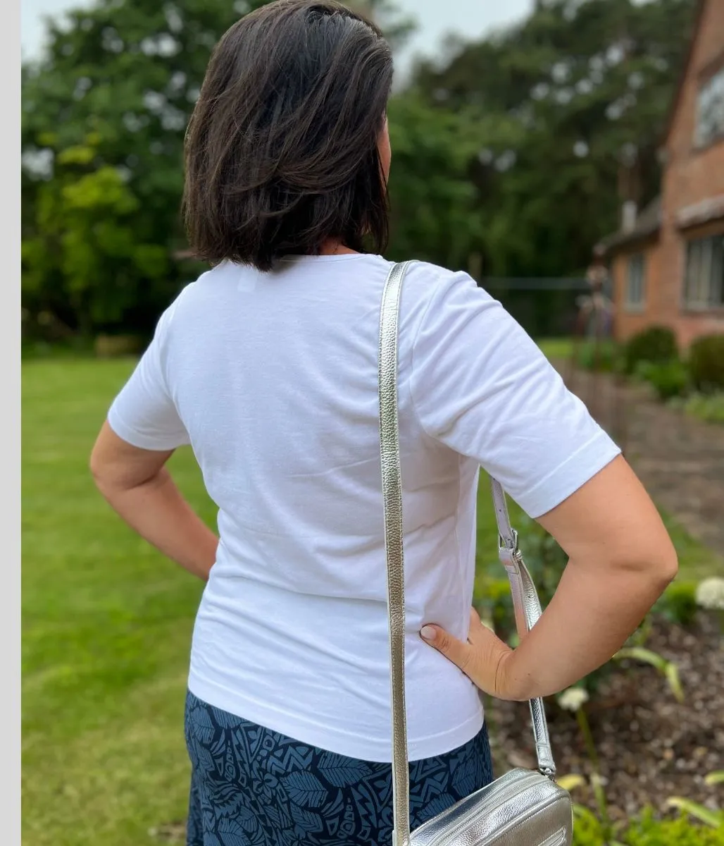 Ivory Crochet Yoke Top