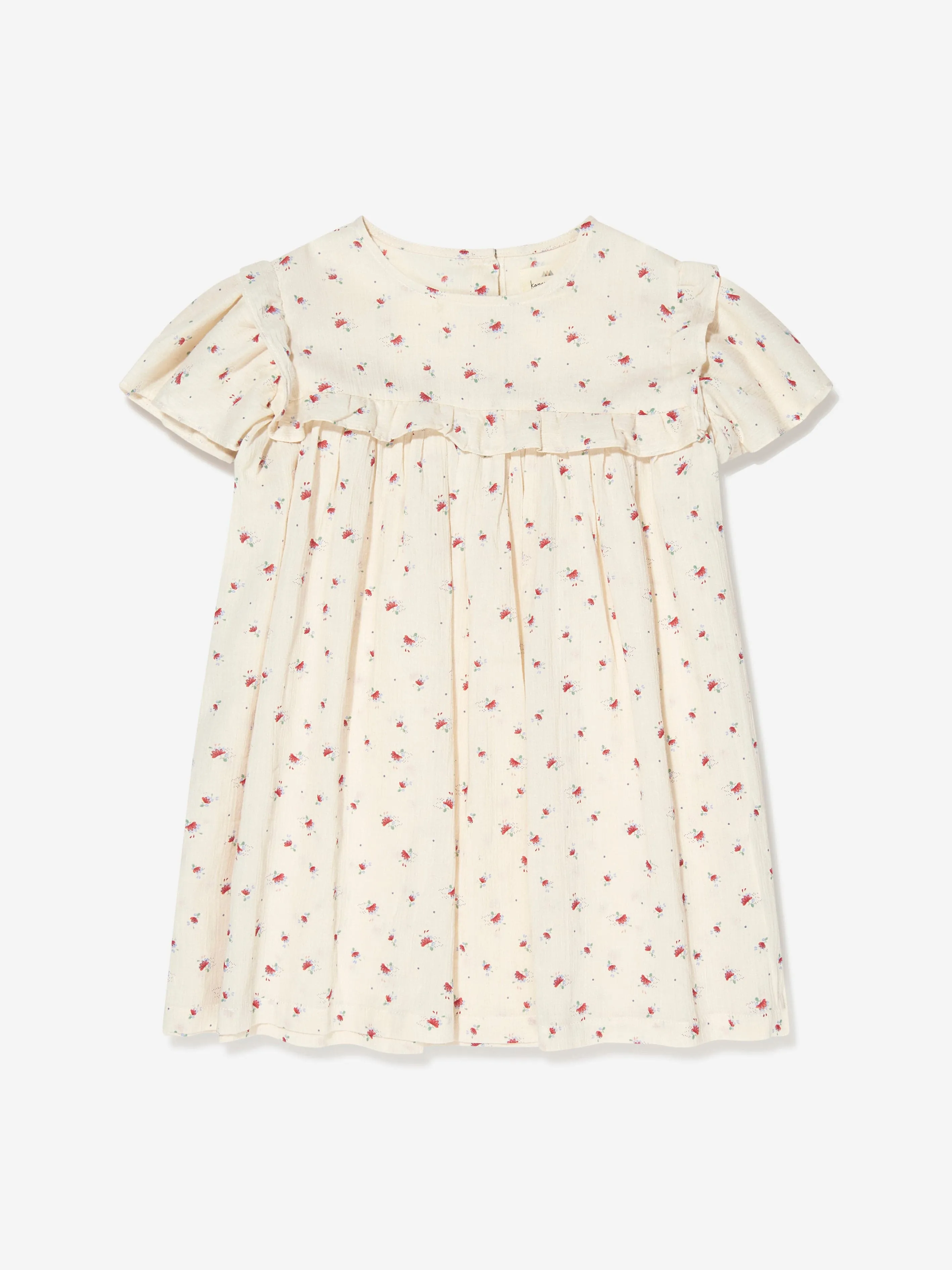 Konges Slojd Girls Cotton Short Sleeve Dress