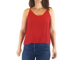 Kuwaii red singlet top size 6 (fits 6-8)