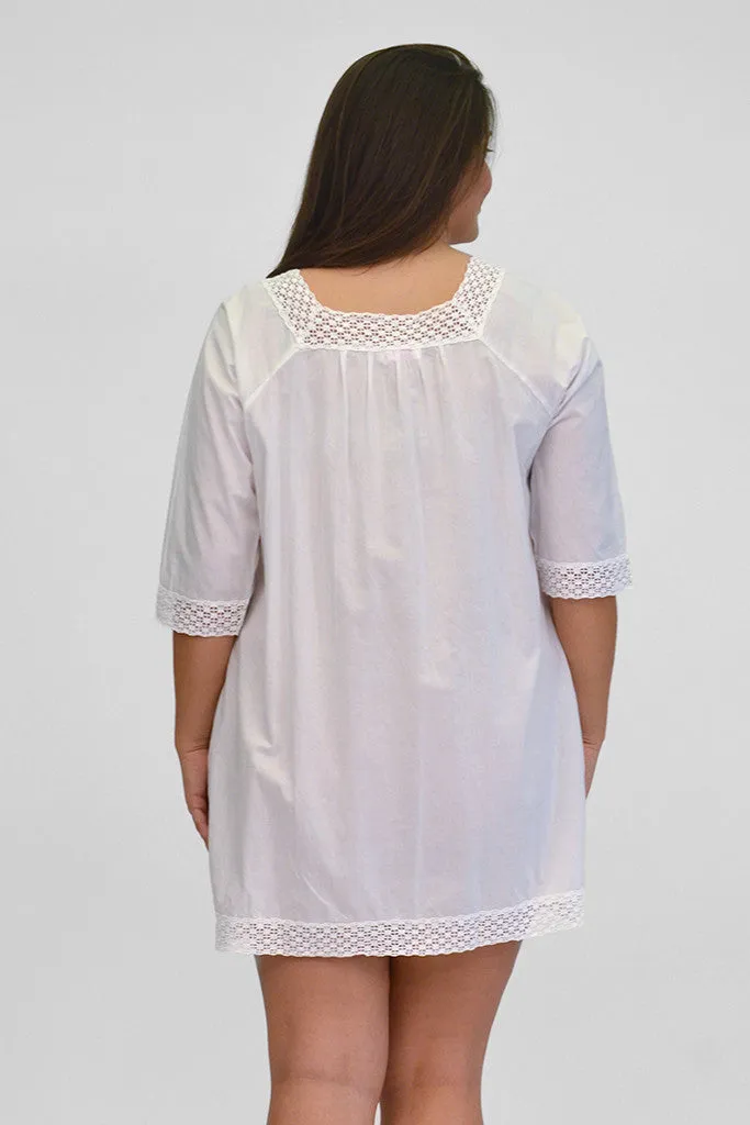 La Cera Plus Size Crochet Tunic Swim Cover Up