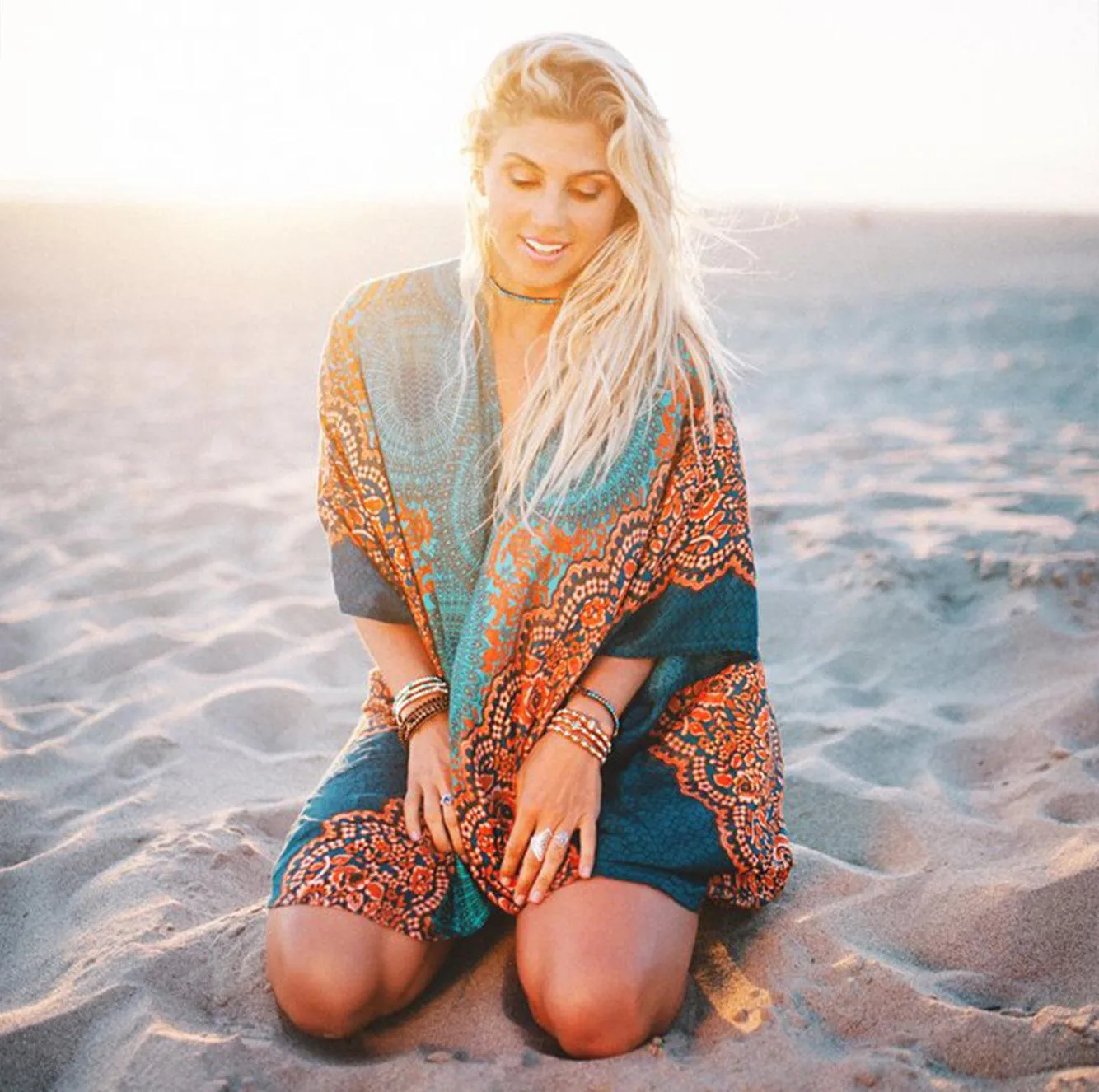 Lahaina Mandala Kimono Cover Up