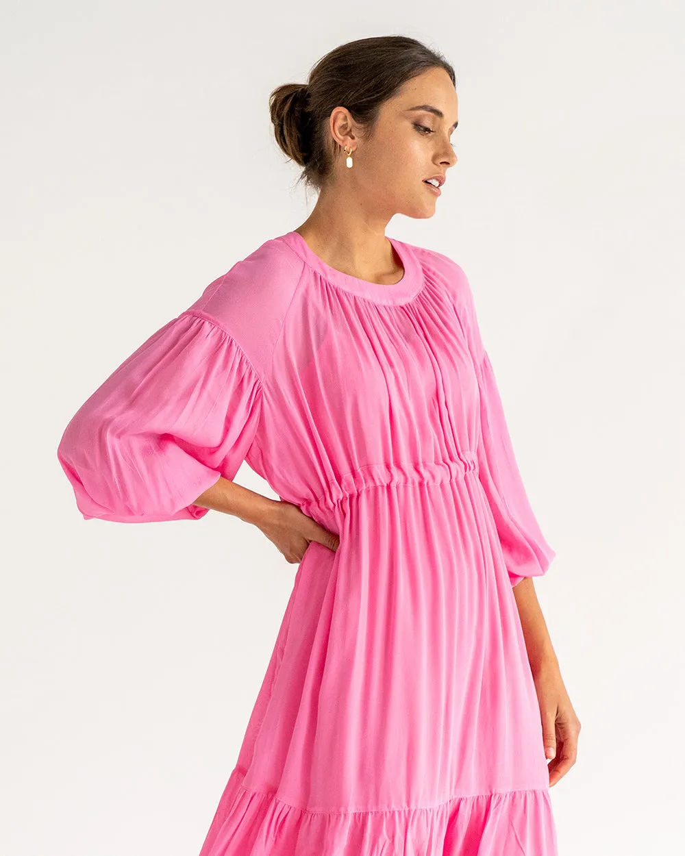 Laurent Dress - Orchid Pink