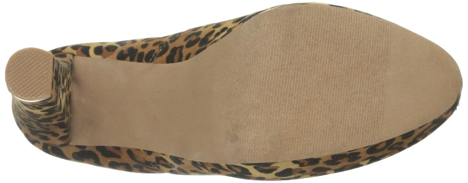 Leopard Platform Ankle Booties Mid Calf Cowboy Rider High Heel Boots