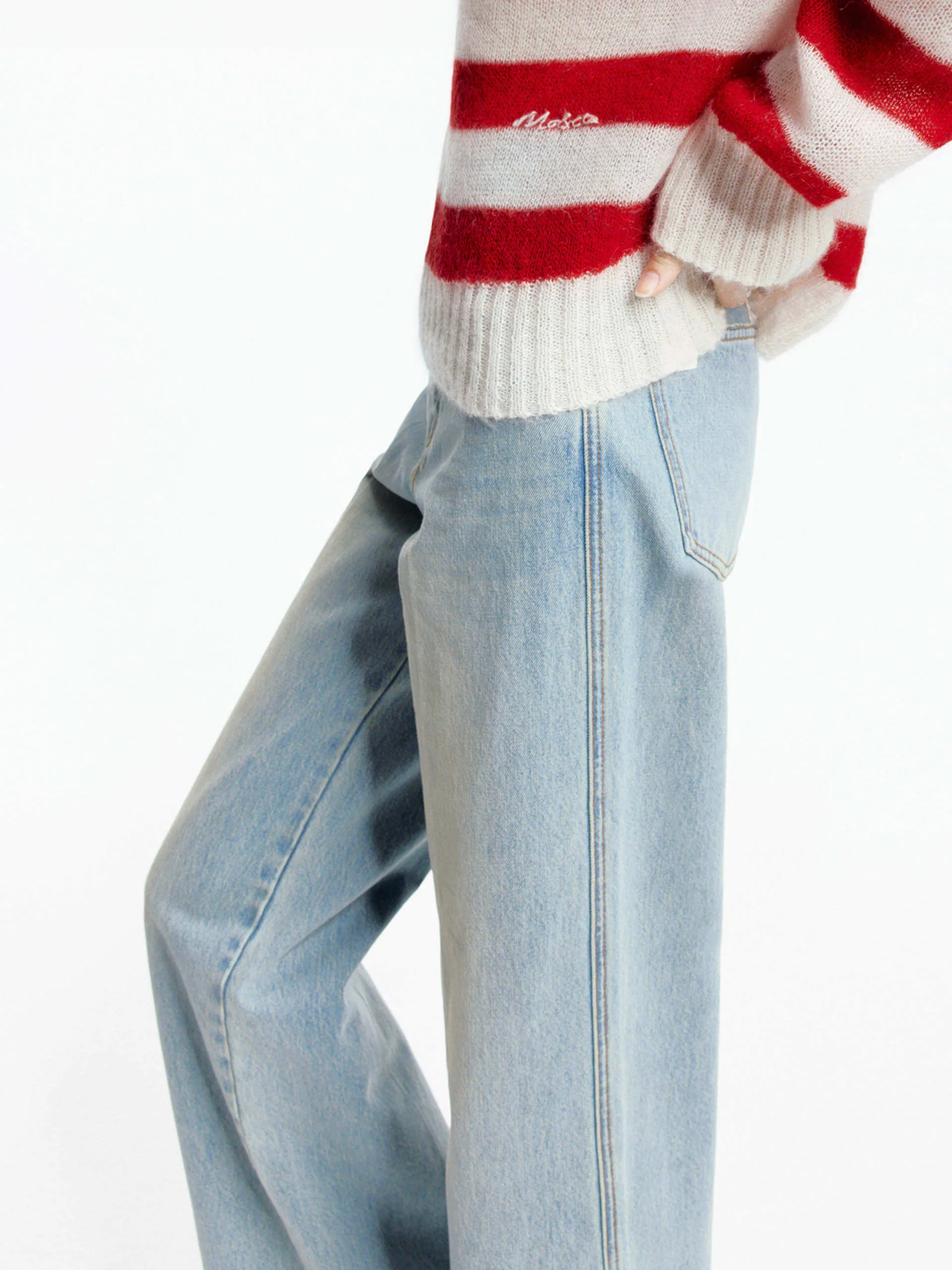 Light Blue Straight Jeans