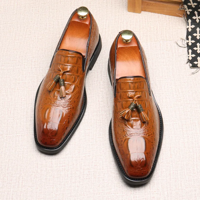 Lustrévo Pantherique Dress Loafers