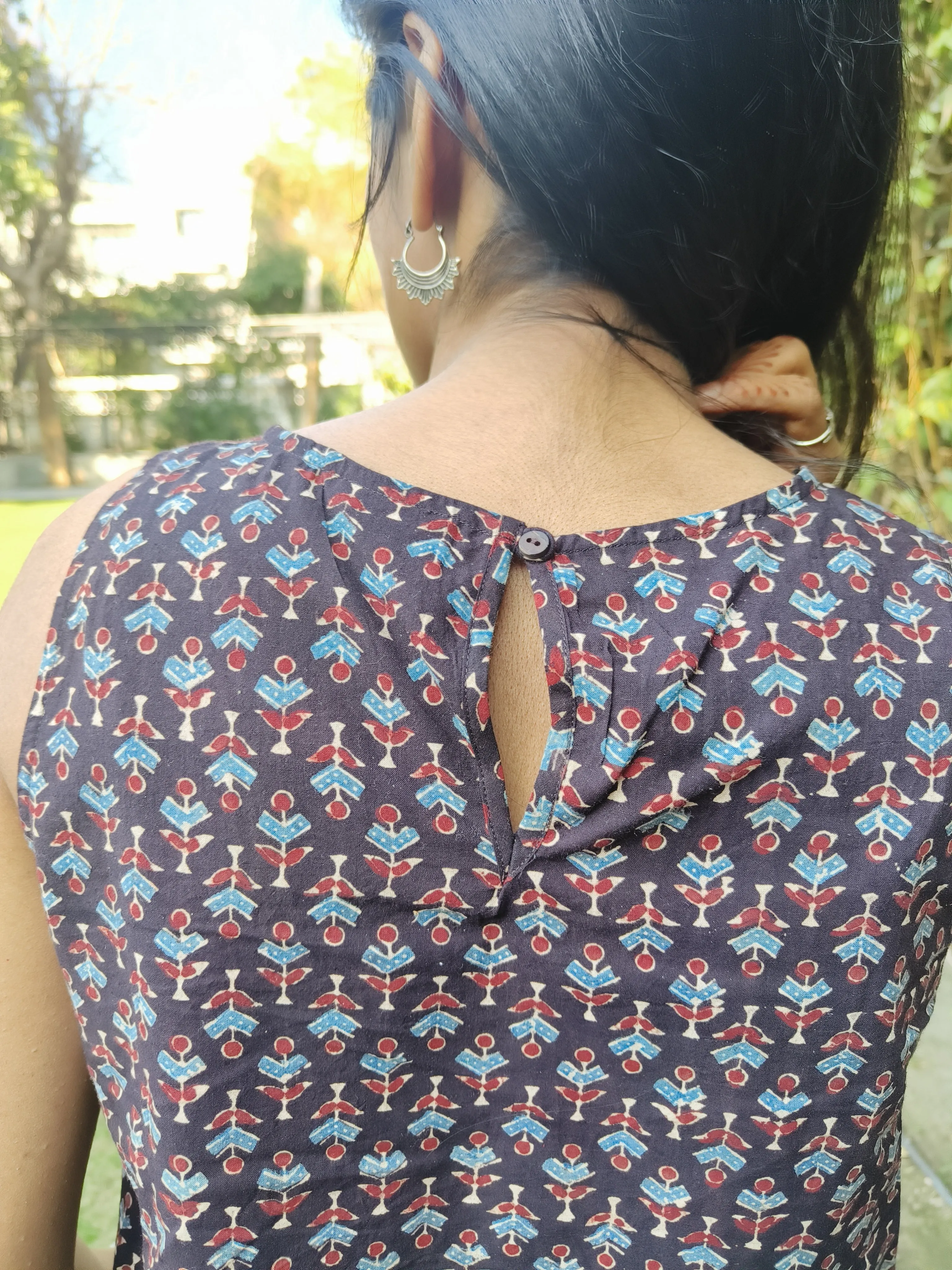 Masti A-Line Ajrakh top