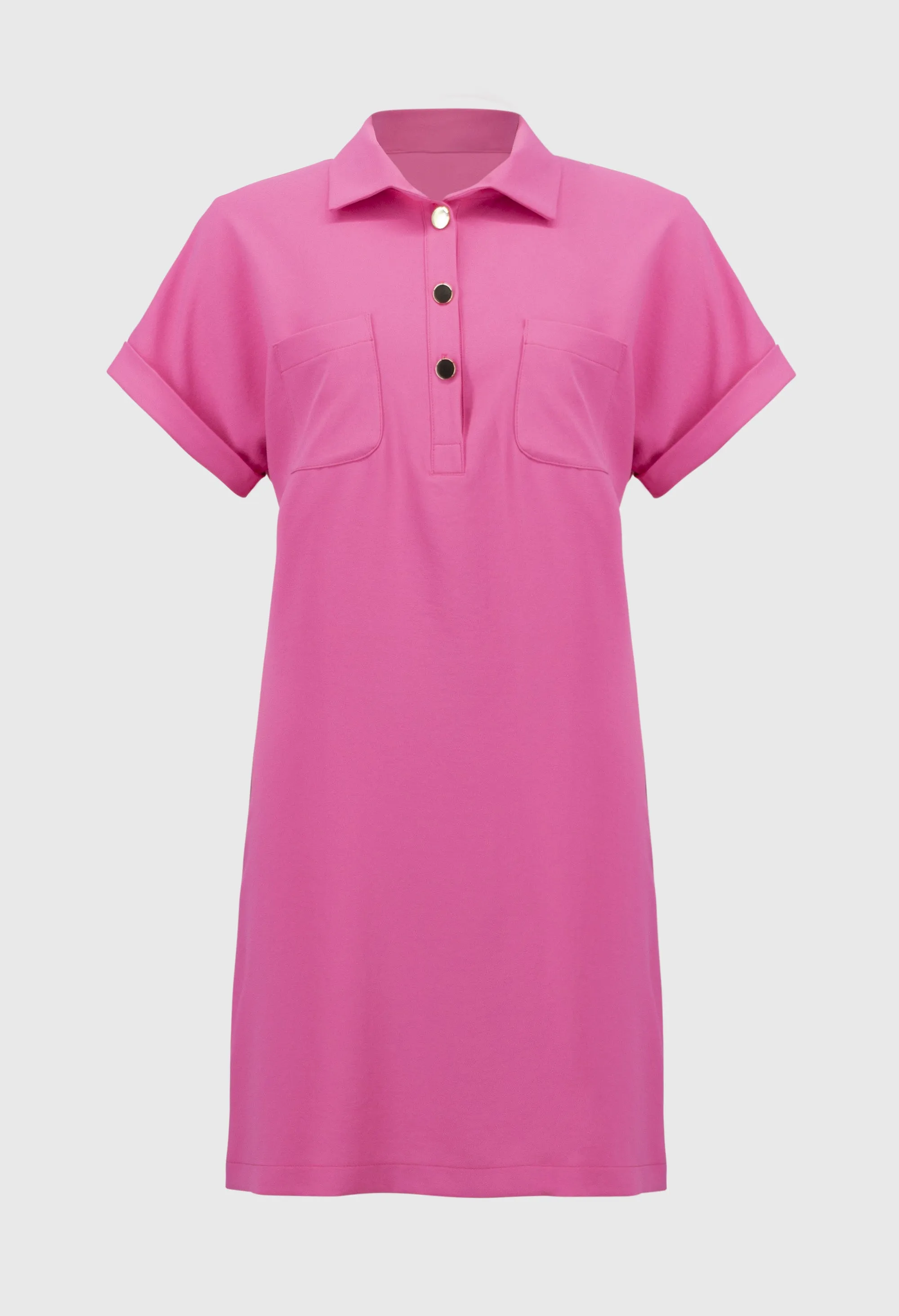 Mini Shift Polo Dress
